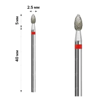 Фреза Алмазна mArt 10 шт (Олива Red 2.5*5 (М-010))