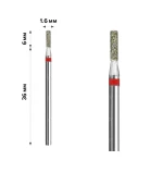 Фреза Алмазная mArt 10 шт (Цилиндр Red 1.6*6 (М-015))