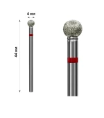 Фреза Алмазная mArt 10 шт (Шарик Red 4 мм (М-017))