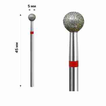 Фреза Алмазная mArt 10 шт (Шарик Red 5 мм (М-018))