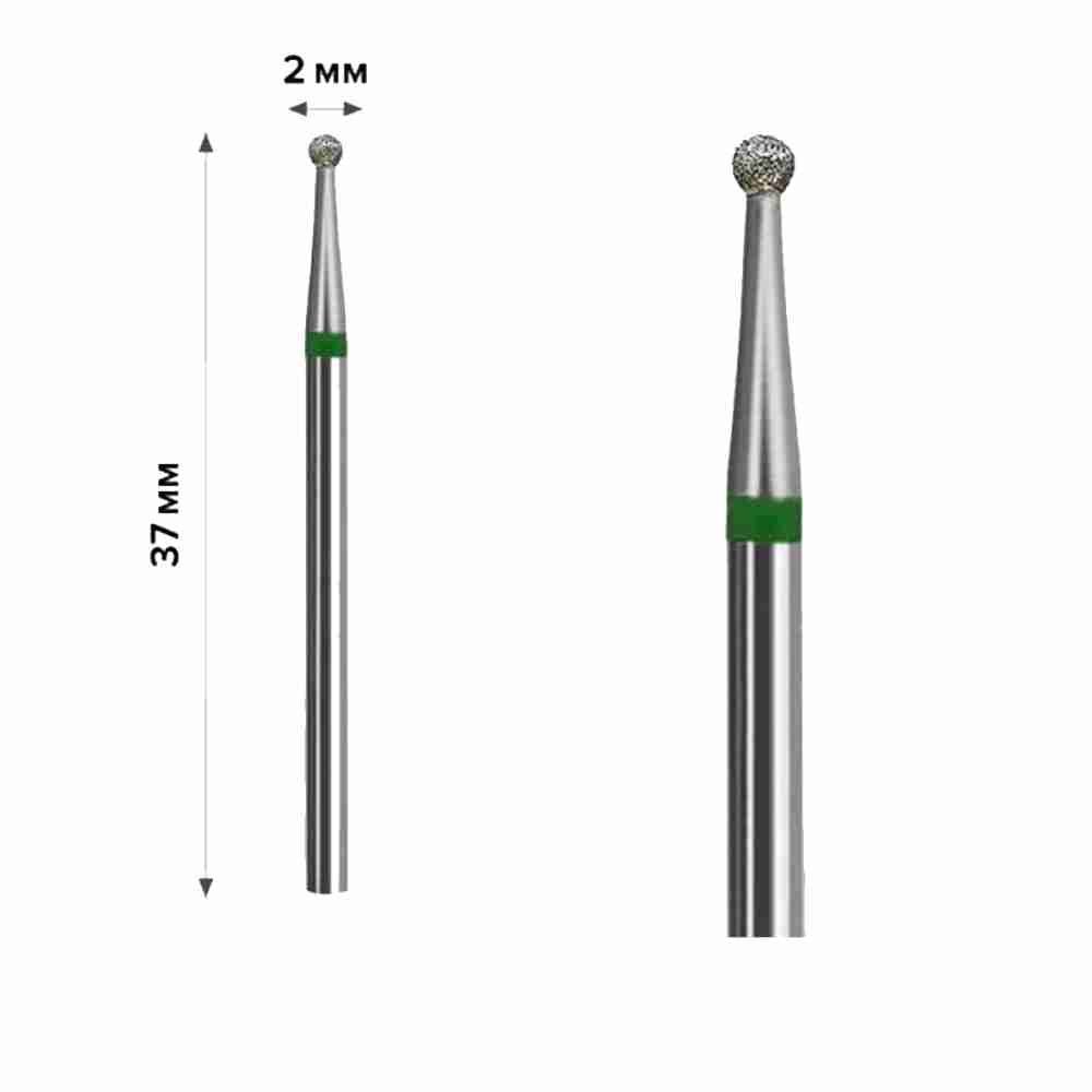 Фреза Алмазная mArt 10 шт (Шарик Green 2 мм (М-021))