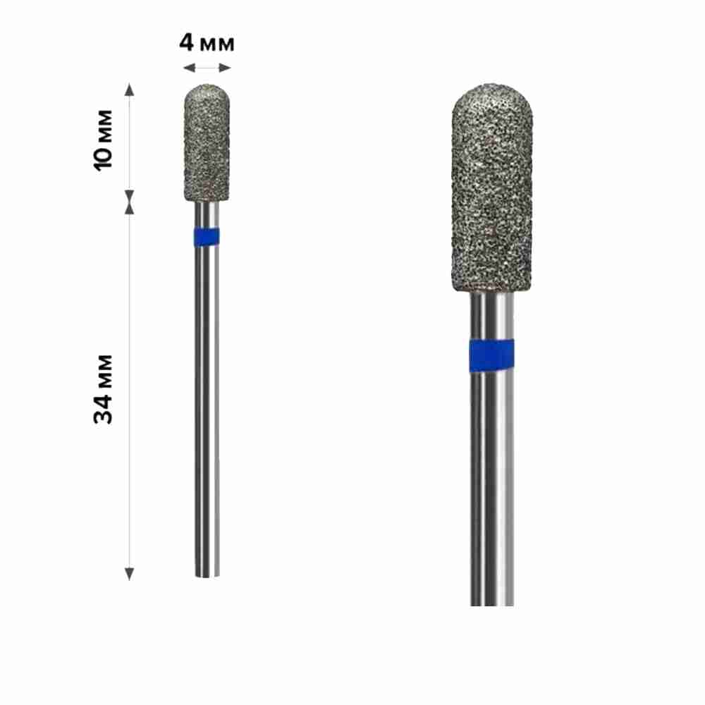 Фреза Алмазная mArt 10 шт (Цилиндр заокруг Blue 410 (М-028))