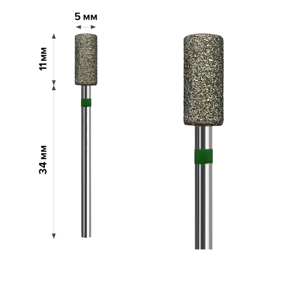 Фреза Алмазная mArt 10 шт (Цилиндр Green 5*11 (М-029))