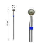 Фреза Алмазная mArt 10 шт (Шарик Blue 4 мм (М-031))