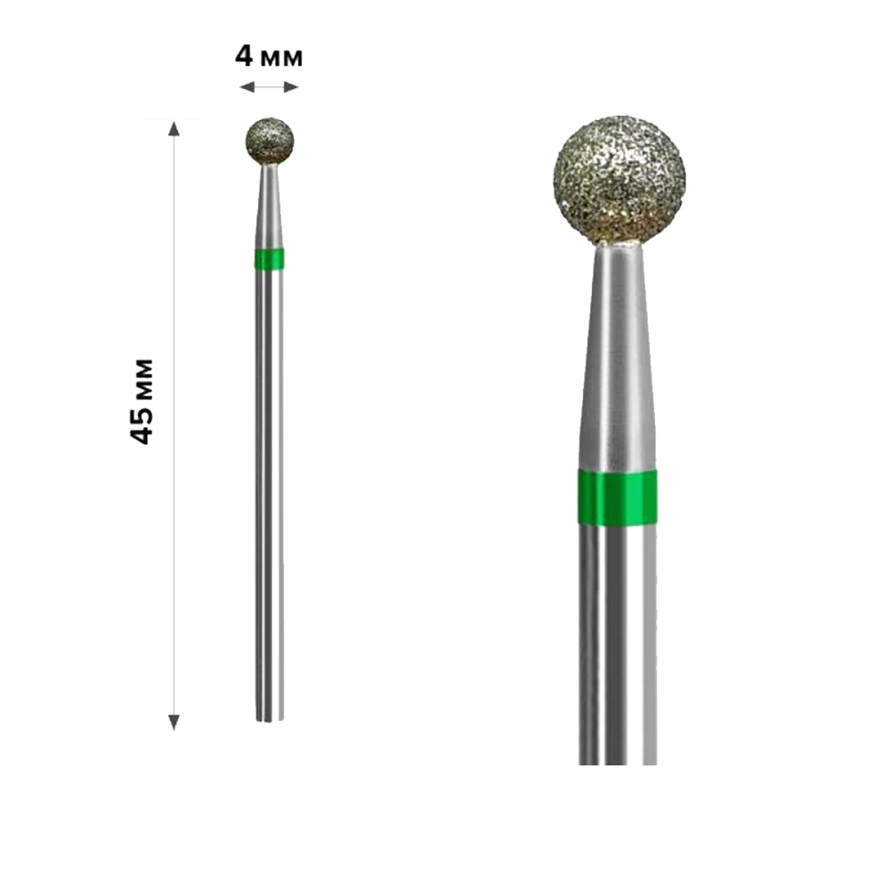 Фреза Алмазная mArt 10 шт (Шарик Green 4 мм (М-032))