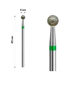 Фреза Алмазная mArt 10 шт (Шарик Green 4 мм (М-032))