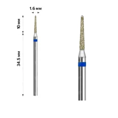 Фреза Алмазна mArt 10 шт (Голка Blue 1.6*10 (М-11))