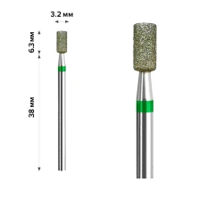 Фреза Алмазна mArt 10 шт (Циліндр Green 3.2*6.3 (М-19))