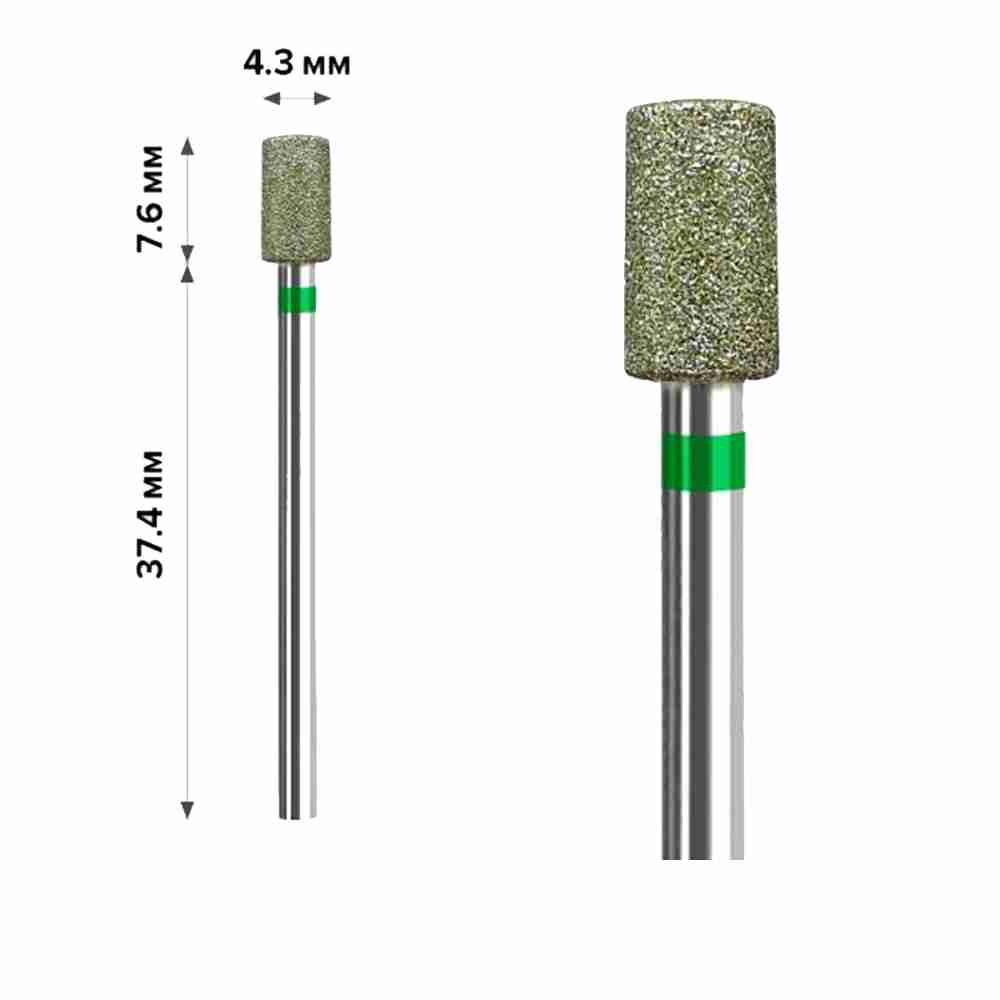 Фреза Алмазная mArt 10 шт (Цилиндр Green 4.3*7.6 (М-20))