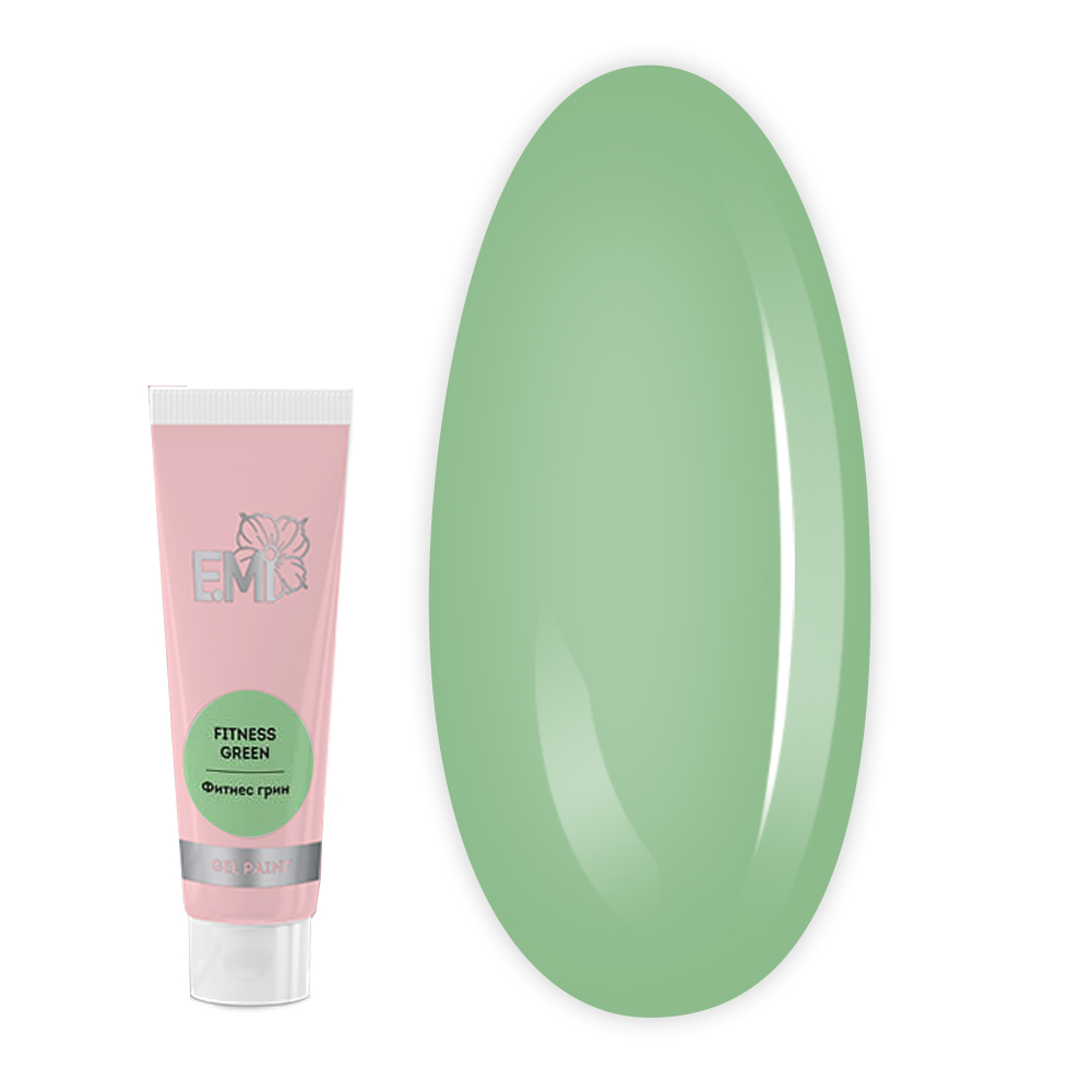 Гель-краска для росписи и стемпипа E.MI 5 мл  (SPORT CHIC Фитнес грин)