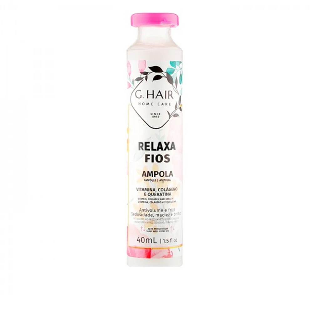 Ампула G.Hair Relaxa Fios для седых волос глубокое увлажнение 40 мл