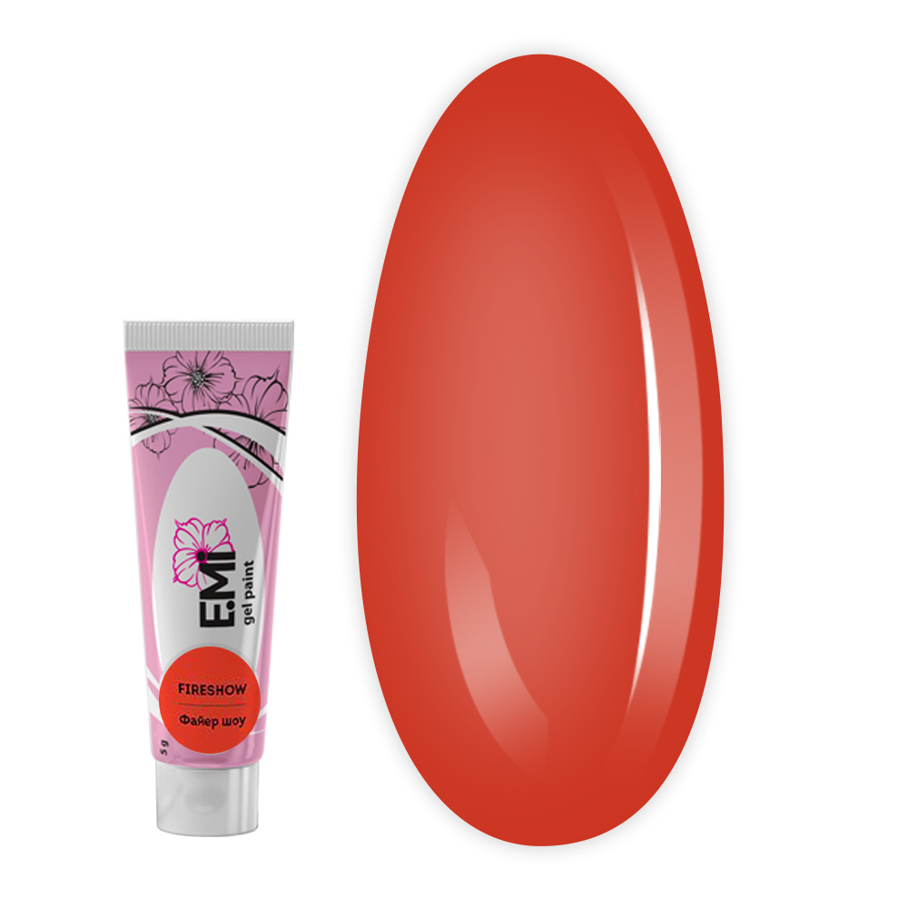 Гель-фарба для розпису та стемпіпу E.MI 5 мл (NEON Файєр шоу)