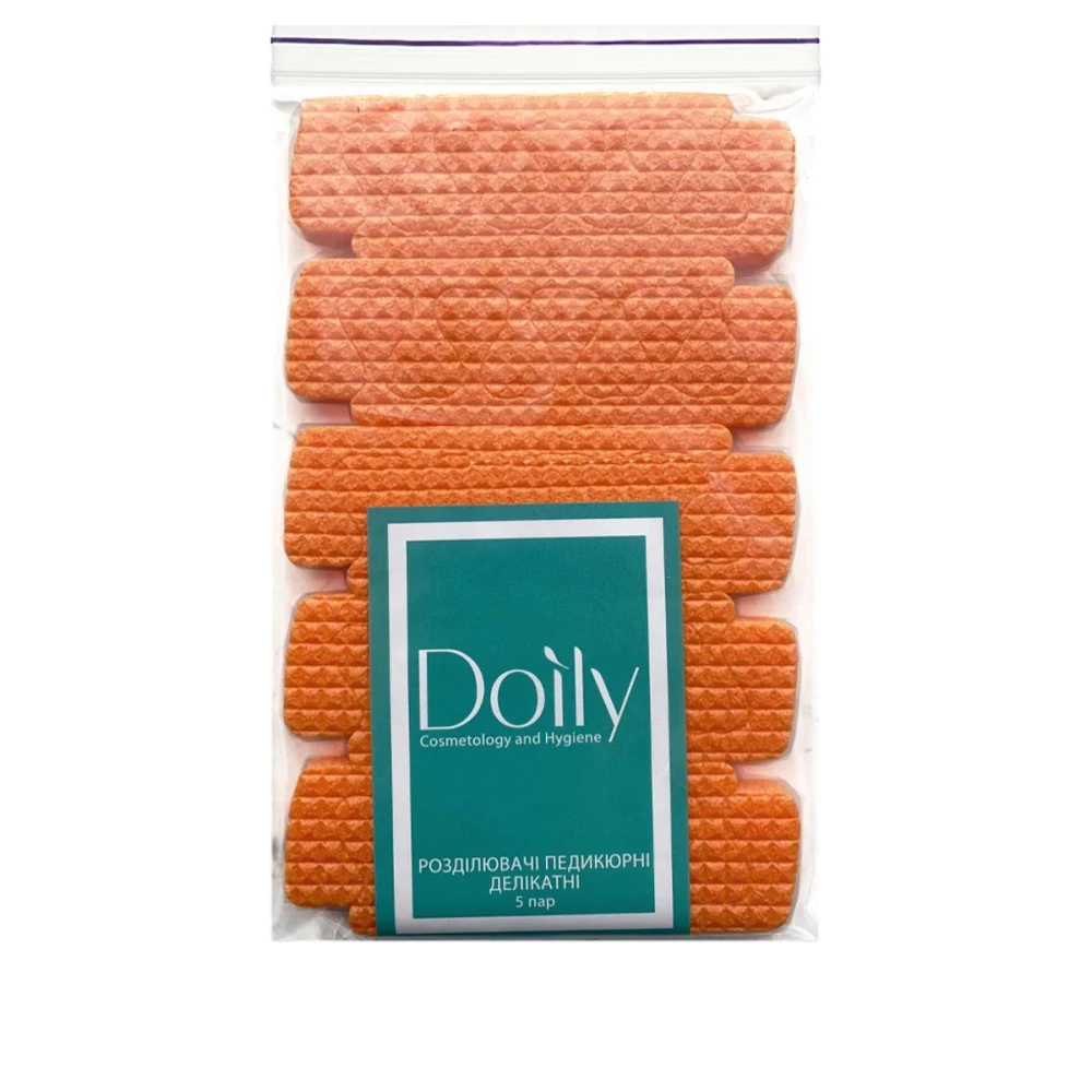 Роздільник пальців Doily (5 пар в уп люкс) (Помаранчевий)