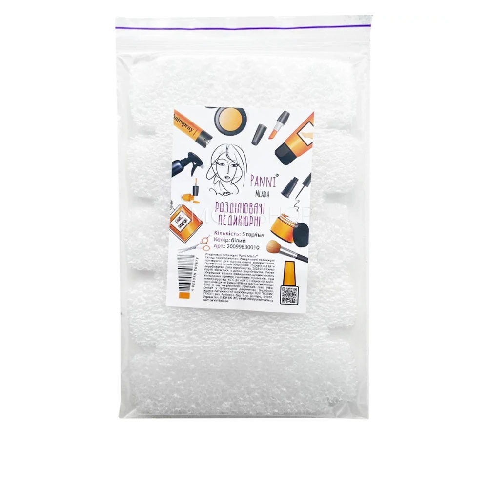 Разделитель пальцев ПМ (5 пар в уп) (Белый)