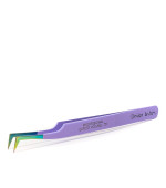 Пинцет Design Lashes Топорик (лиловый)