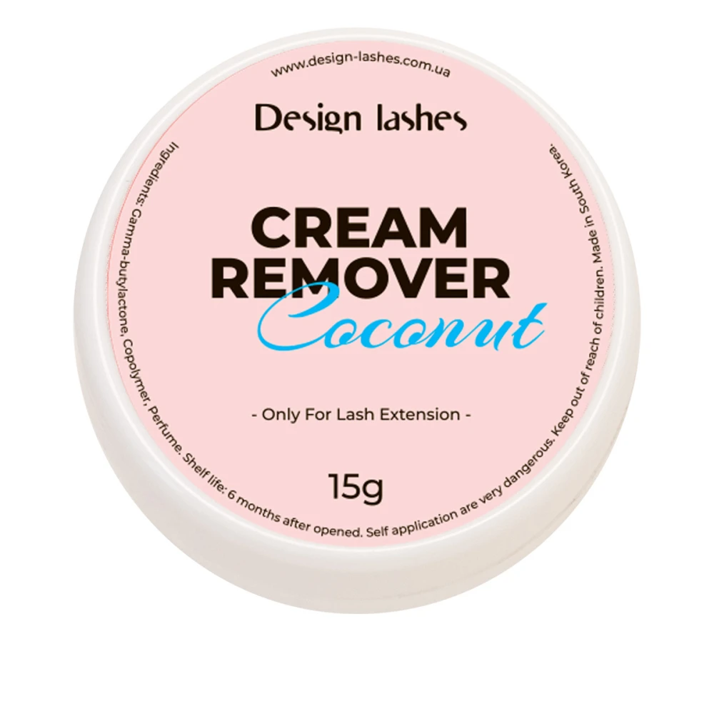 Ремувер кремовий Design Lashes 15 мл (Кокос)