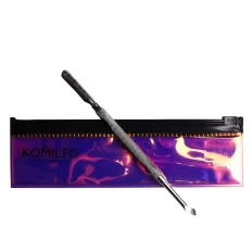 Пушер для маникюра/педикюра KOMILFO с кюреткой в ​​дихроическом чехле M