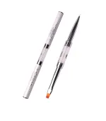 Кисточка KOMILFO Double Gel flat 4 (Nylon) Liner 5 (Nylon)