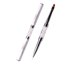 Пензлик KOMILFO Double Gel oval 4 (Nylon) Liner 7 (Nylon)