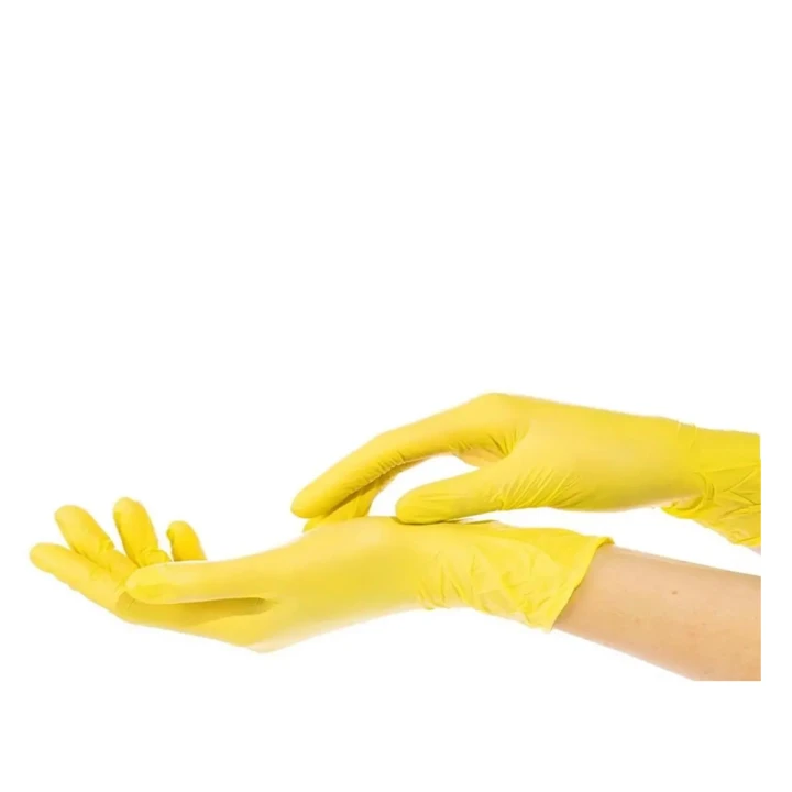 Рукавички нітрил без пудри нестерильні SafeTouch Advanced Жовтий 100 шт р S