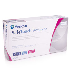 Рукавички нітрил без пудри нестерильні SafeTouch Advanced  Маджента 100 шт р М
