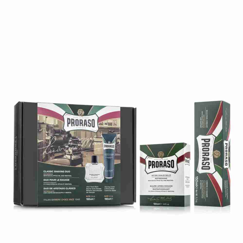 Набір для гоління Proraso Duo Pack Tube+Balm Refreshing