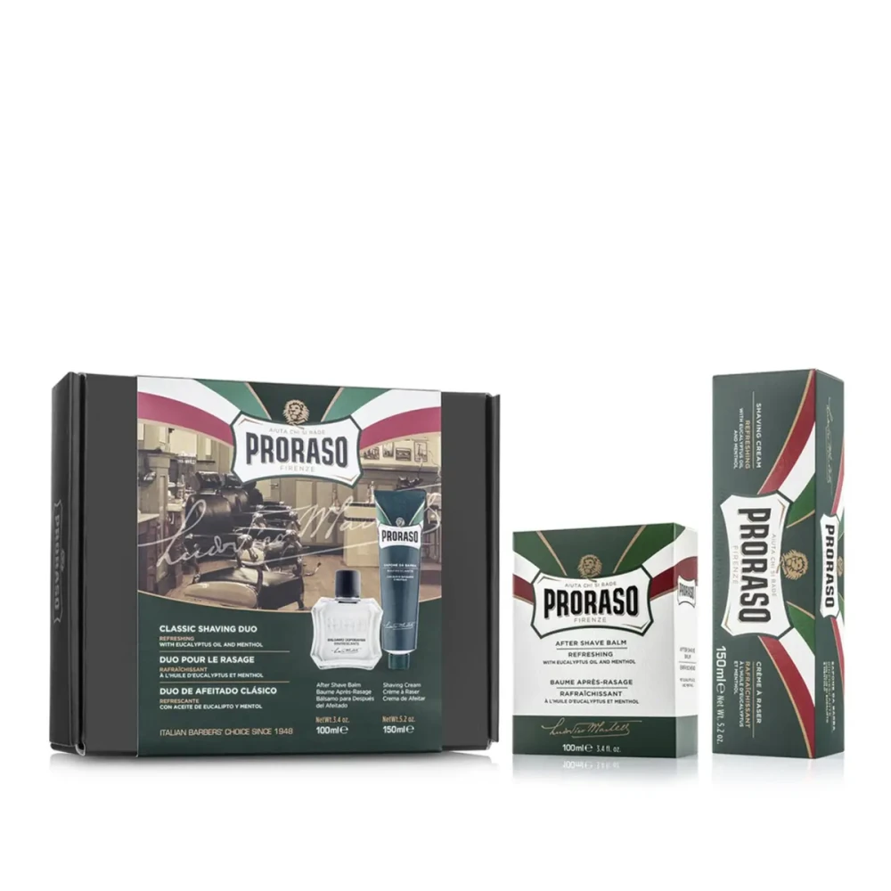 Набор для бритья Proraso Duo Pack Tube+Balm Refreshing