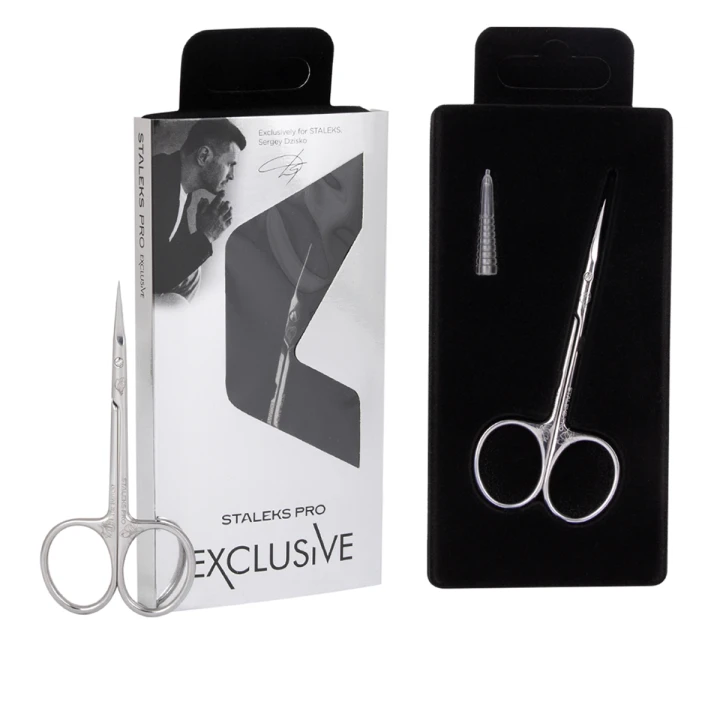 Ножиці Сталекс EXCLUSIVE ЅХ-221 проф дкутикули (Magnolia)