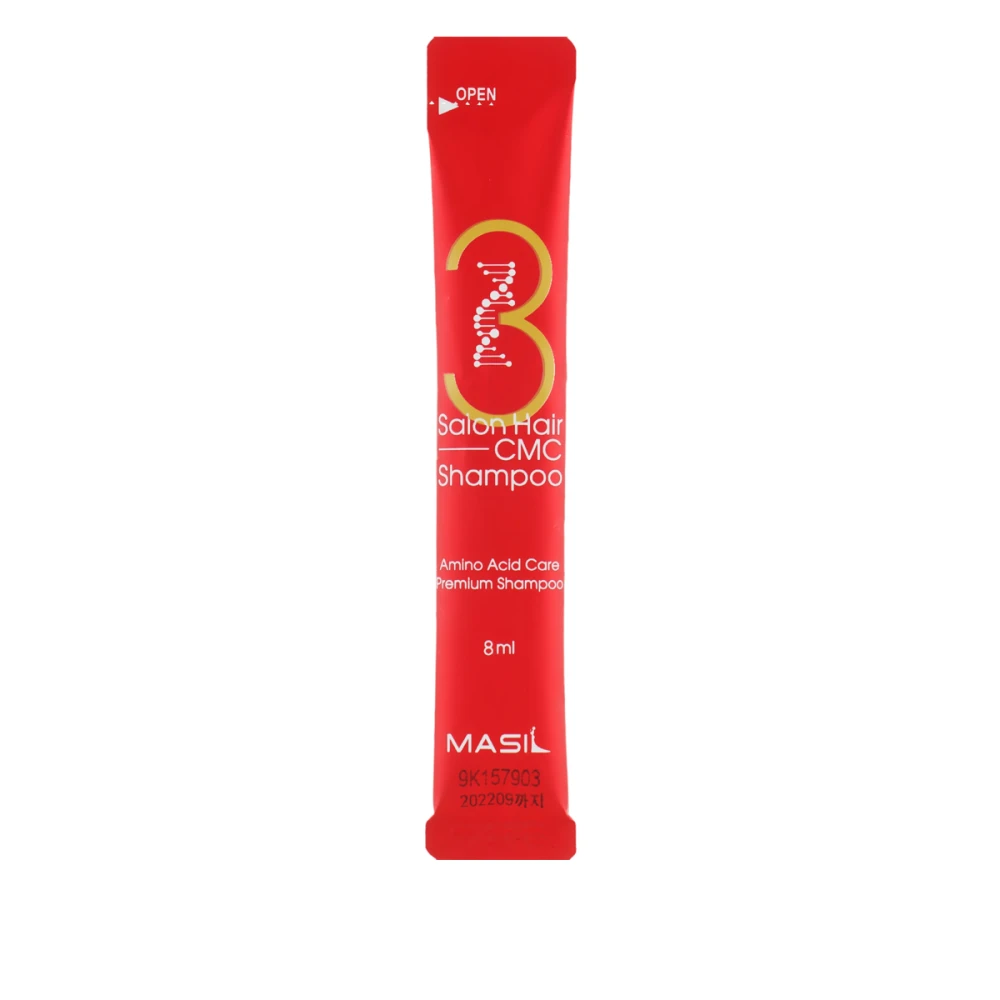 Мини шампуни укрепляя с аминокислотами Masil 3 Salon Hair CMC Shampoo 8 мл 1 шт
