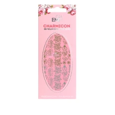 Наклейки для ногтей E.MI Charmicon 3D Silicone Stickers (Украшение серебро № 5)