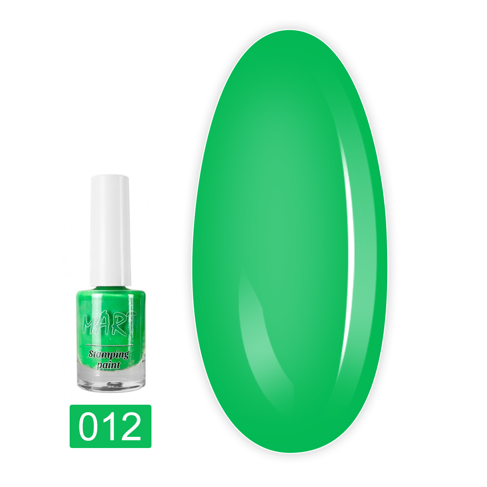 Краска для стемпинга mArt 15 г11 мл (зеленая НЕОН)