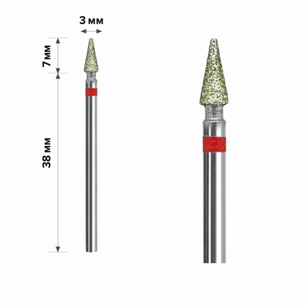 Фреза Алмазная mArt (М-001 Конус тупой Red 3*7)