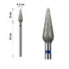 Фреза Алмазна mArt (M-061 Кукурудза Blue 4.2*12)