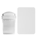 Штамп для стемпинга mArt прямоугольный прозрачный