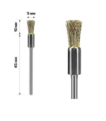 Щетка mArt латунная 5 мм