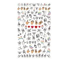 Наклейка для нігтів mArt (F403)