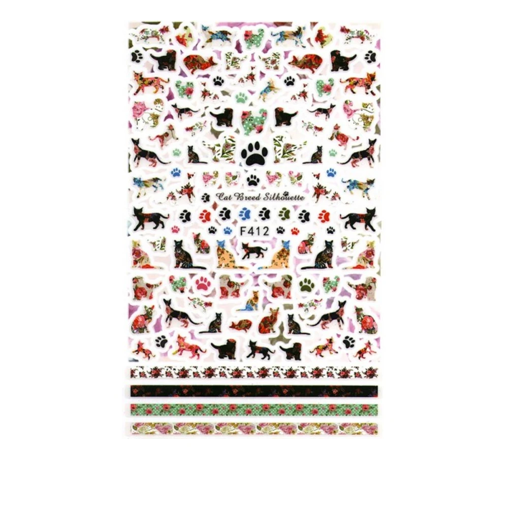 Наклейка для ногтей mArt (F412)