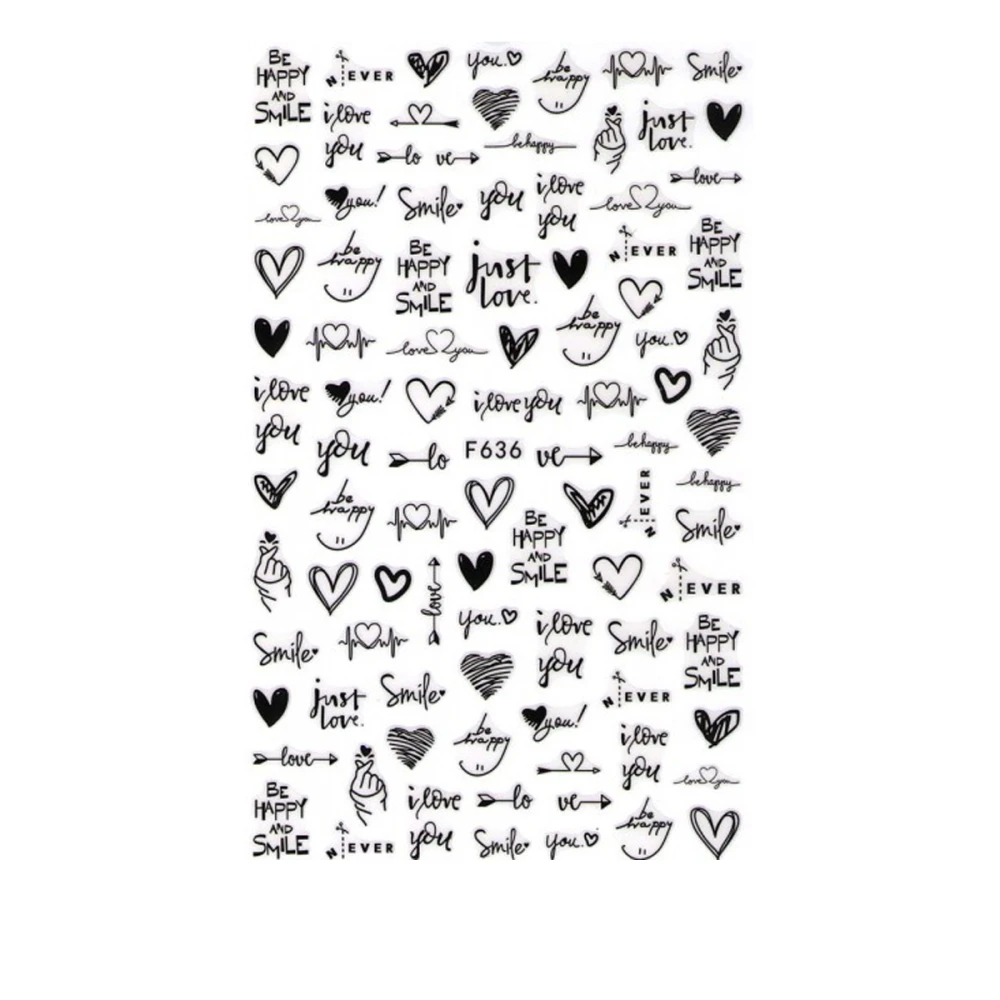 Наклейка для нігтів mArt (F636)