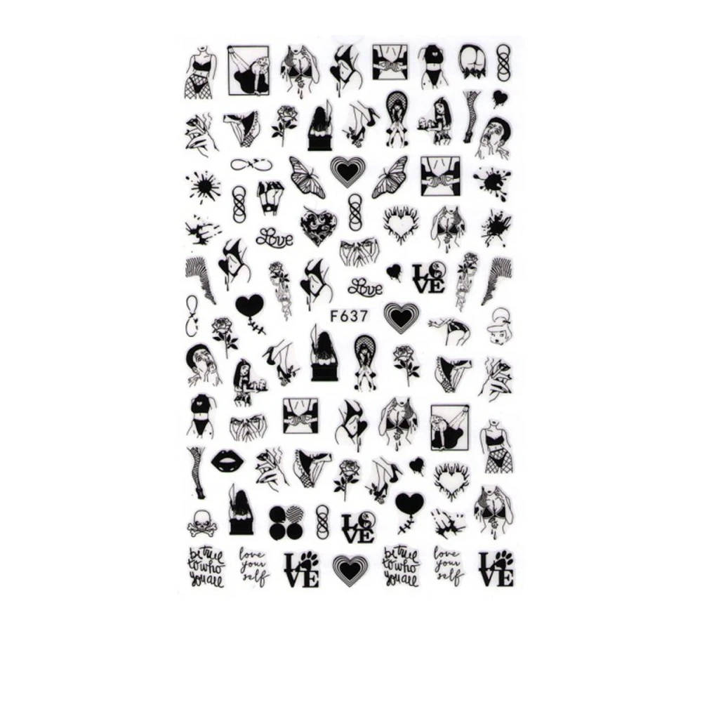 Наклейка для нігтів mArt (F637)