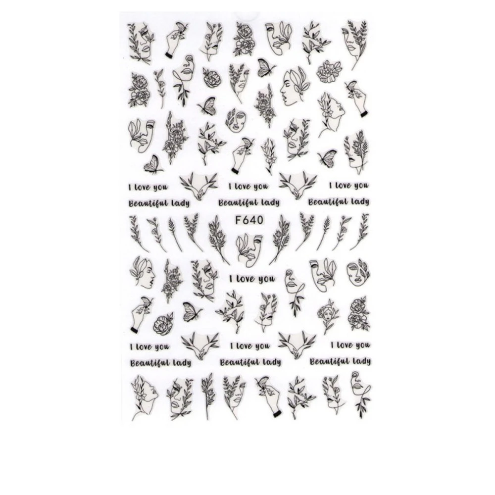 Наклейка для нігтів mArt (F640)