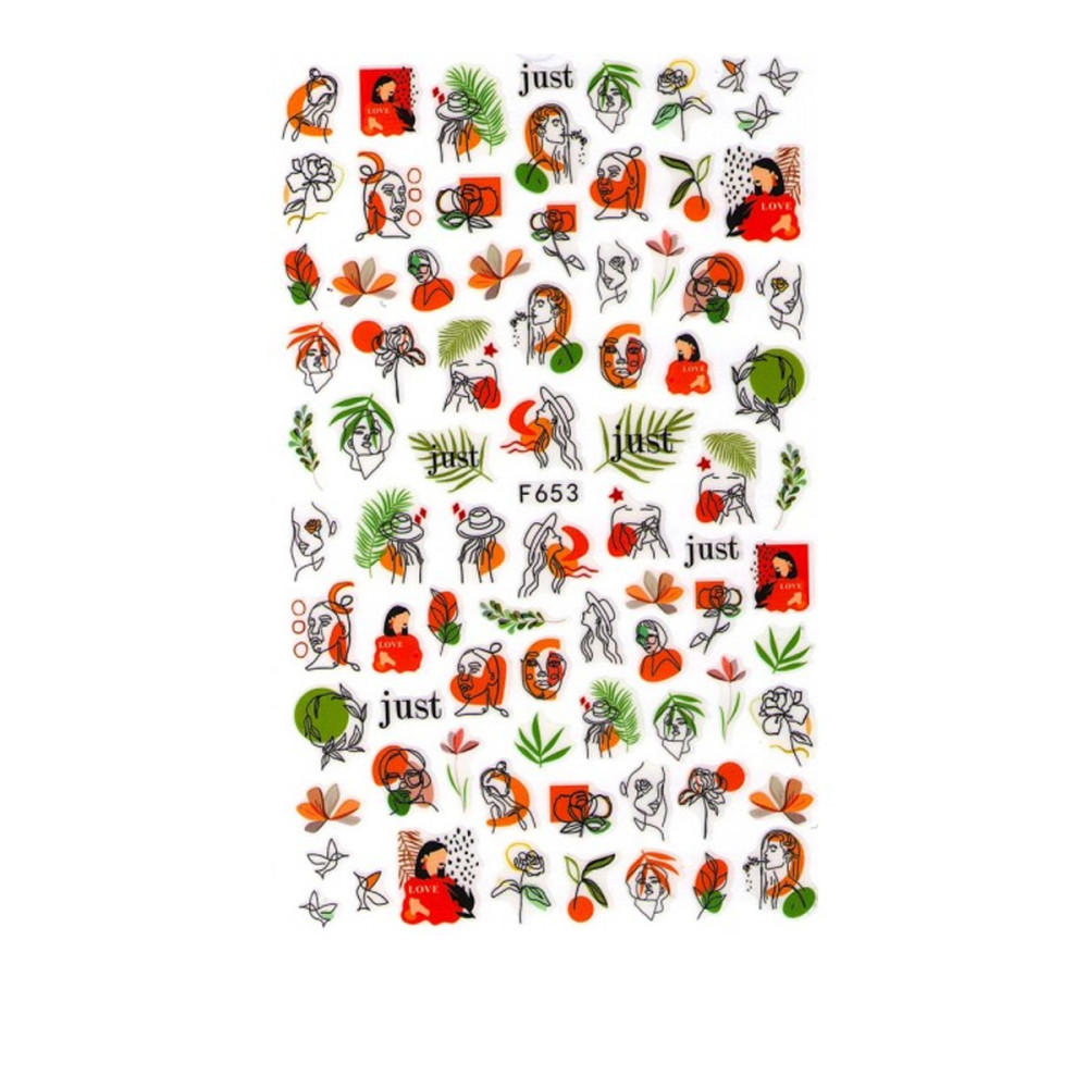 Наклейка для ногтей mArt (F653)