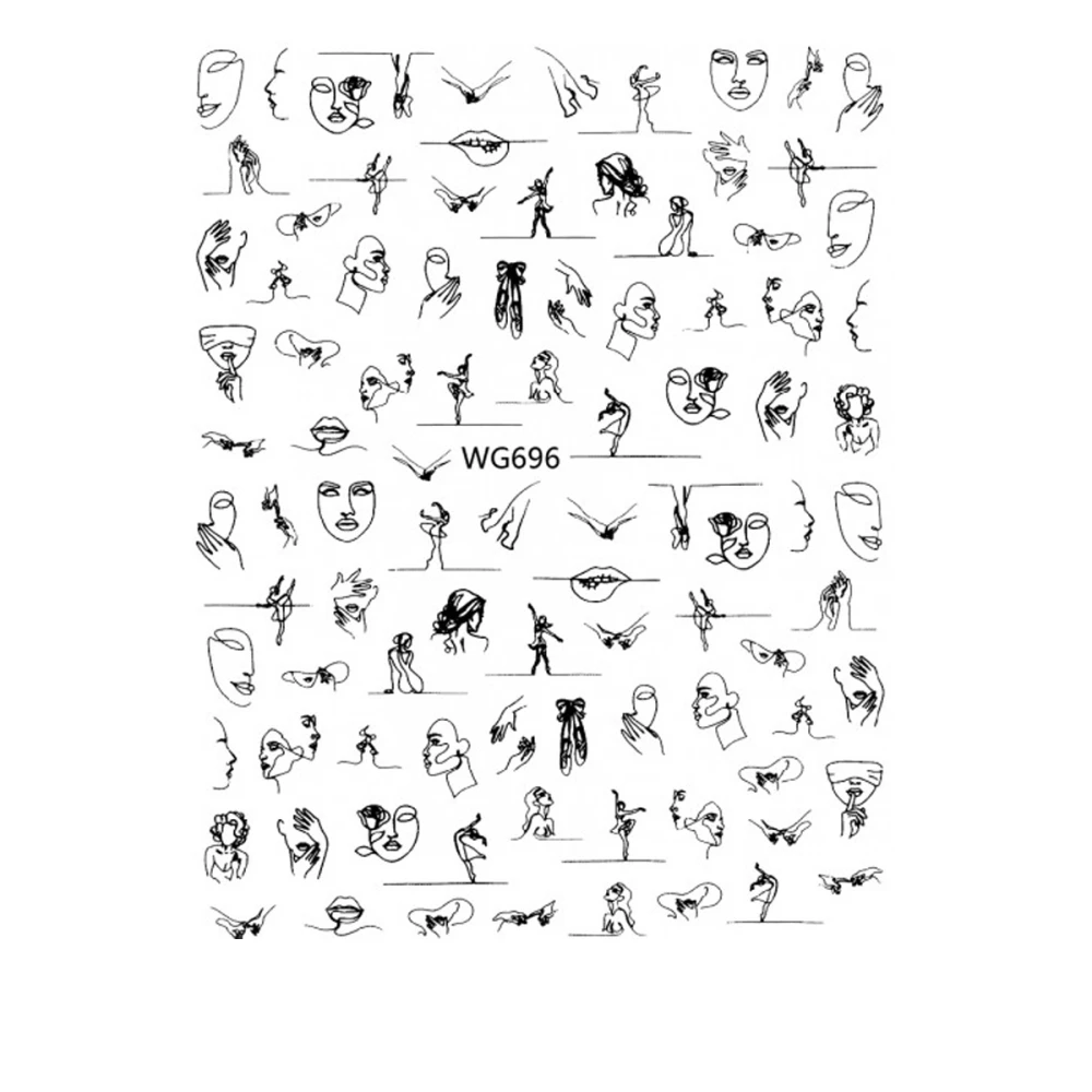 Наклейка для ногтей mArt (WG696)