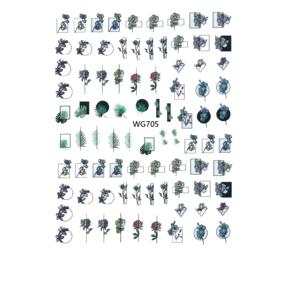 Наклейка для нігтів mArt (WG705)