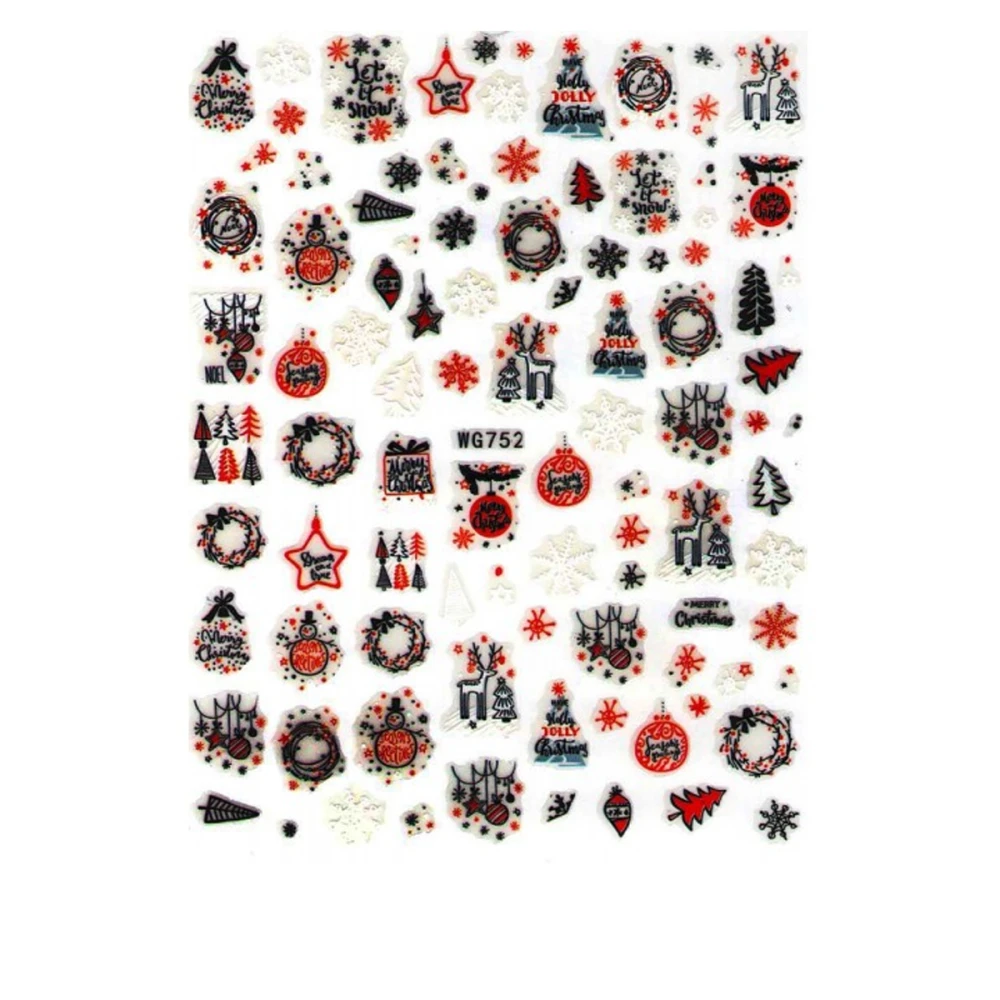 Наклейка для ногтей mArt (WG752 зима)