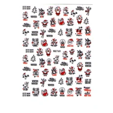 Наклейка для ногтей mArt (WG760 зима)