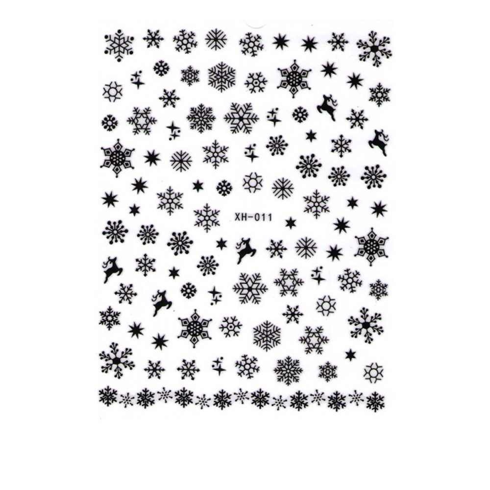 Наклейка для нігтів mArt (XH011 зима)