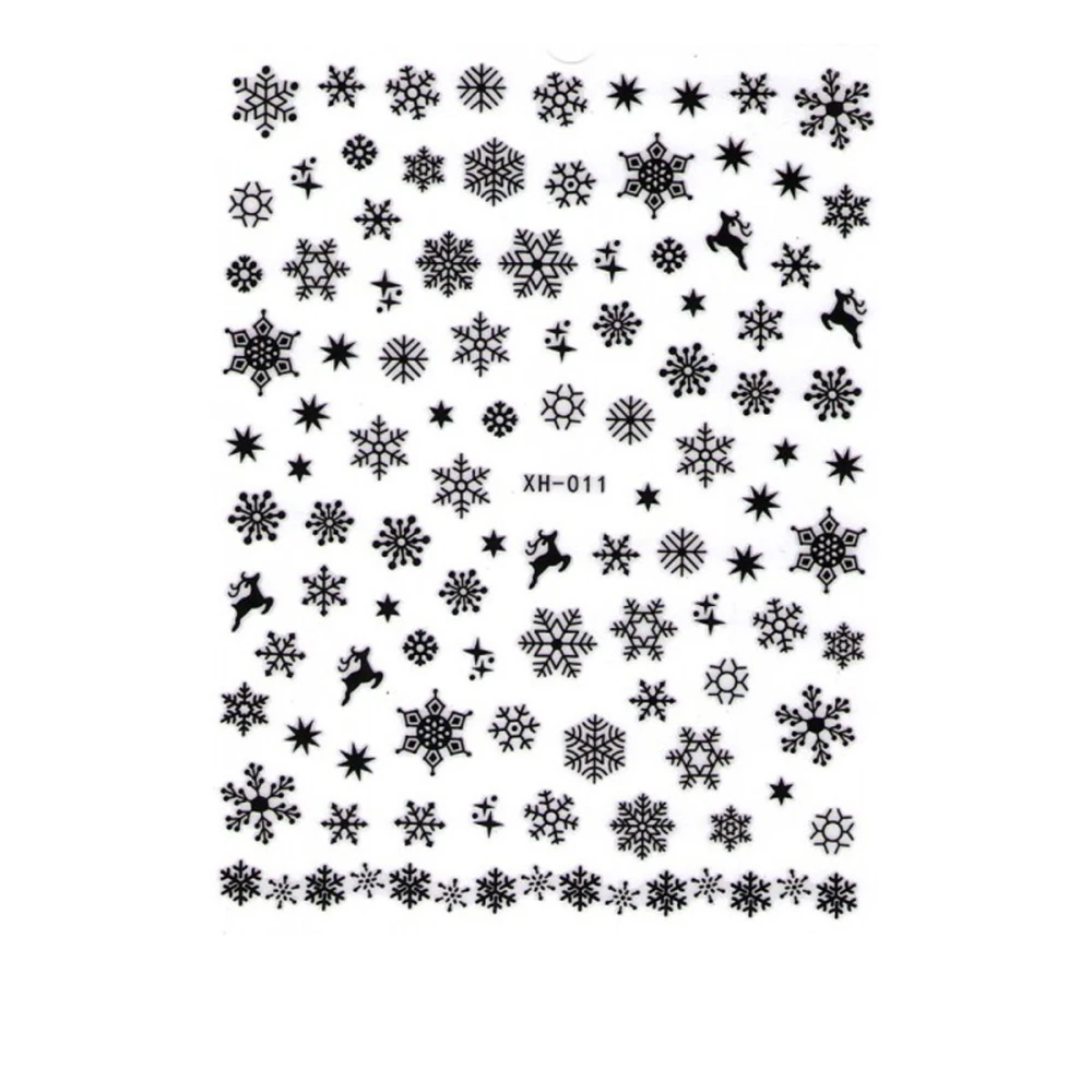 Наклейка для нігтів mArt (XH011 зима)