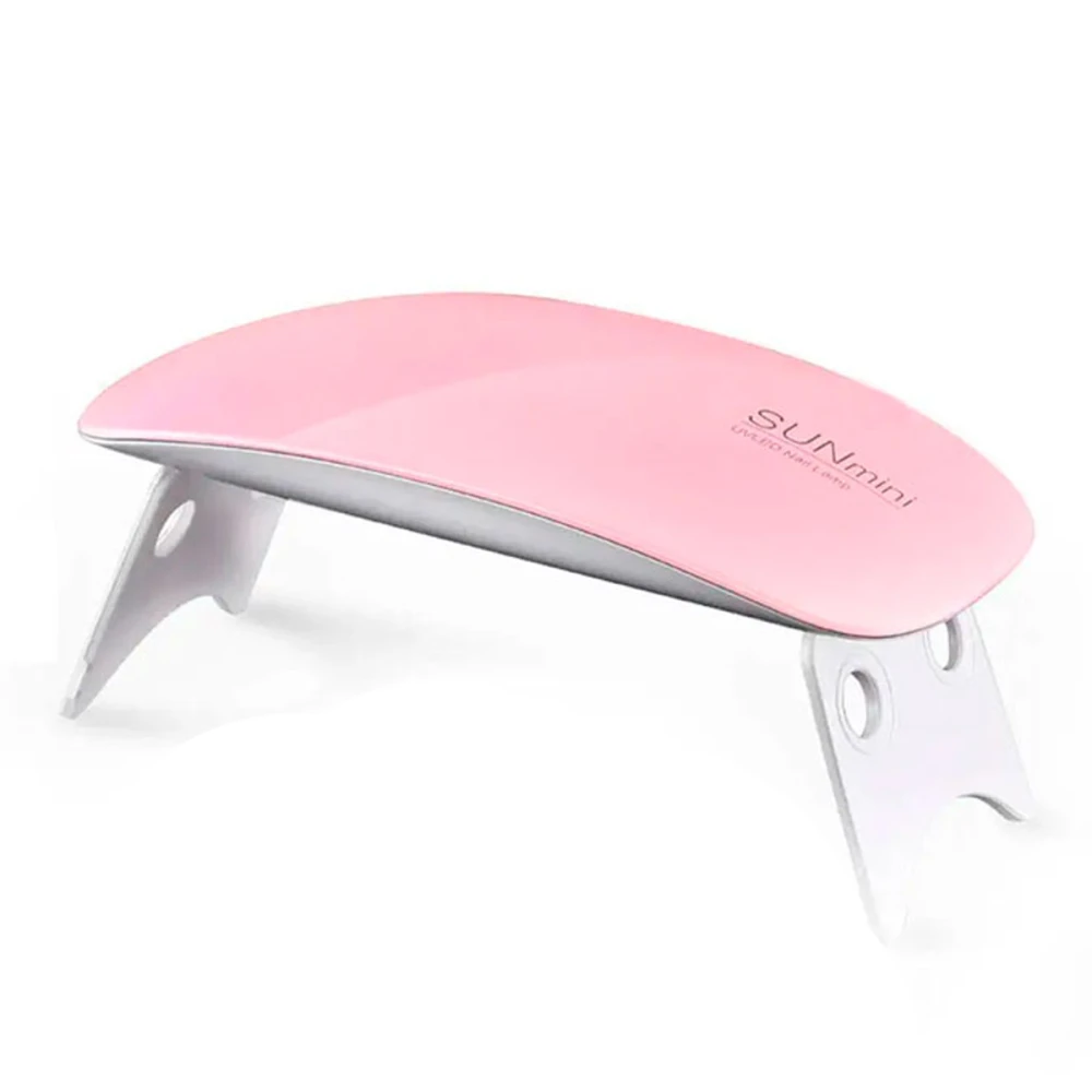 Лампа LED/UV гибрид SUN MINI без дисплея 6 Вт (Розовая)