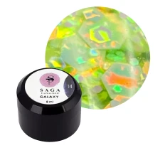 Гель для дизайна Saga Galaxy glitter 8 мл (14)