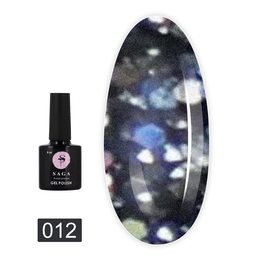 Saga Гель лак Saga Fiery gel світловідбивний 8/9 мл (012 )